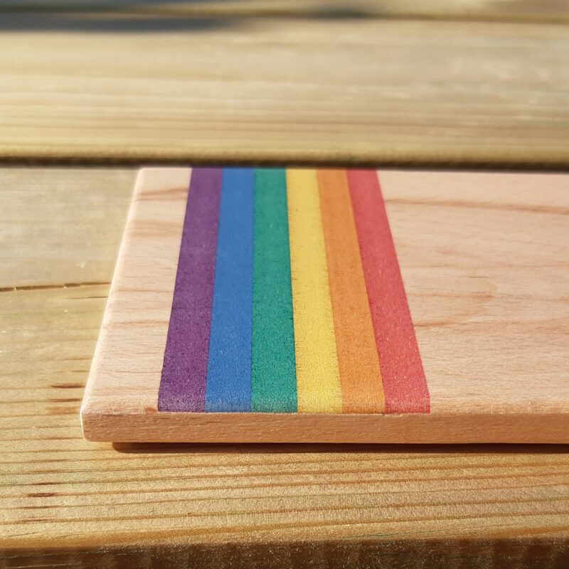 Planche à découper "Arc-en-ciel" - triangle – Image 2