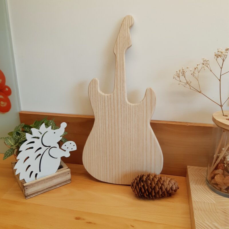 Planche à découper "Guitare" Frêne