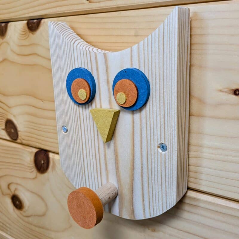 Atelier Parent-enfant - PORTE MANTEAU HIBOU et dé en bois ! 6-8 ans