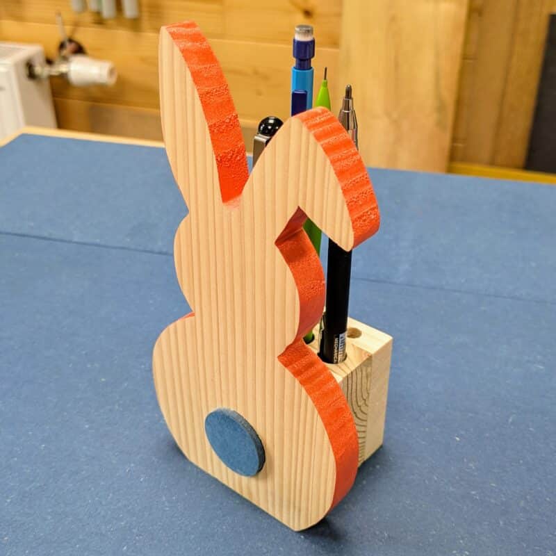 Atelier Parent-enfant - LAPINOU PORTE-CRAYONS et dé en bois ! 6-8 ans